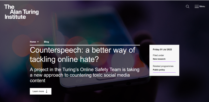 Контраговор, нов пристап за справување со говорот на омраза